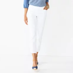 Women's Croft & Barrow® Effortless Stretch Ankle Pants 20 Women's Croft & Barrow® Effortless Stretch Ankle Pants -Outlet Croft & Barrow Store 5554717 White