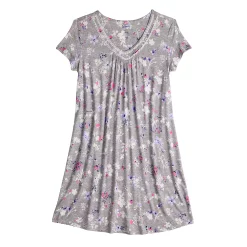 Women's Croft & Barrow® Flutter Short Sleeve Nightgown -Outlet Croft & Barrow Store 5555603 ALT5