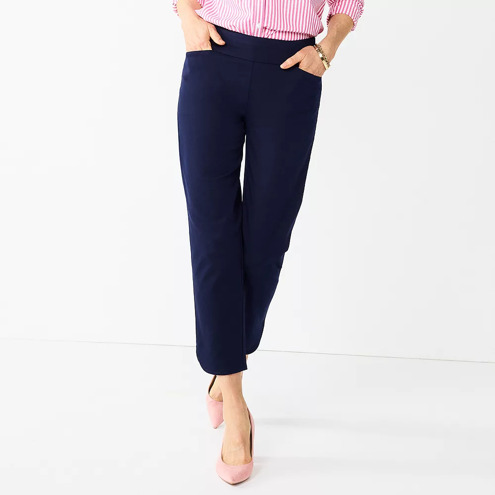 Petite Croft & Barrow® Effortless Stretch Ankle Pants 5 Petite Croft & Barrow® Effortless Stretch Ankle Pants - Image 5