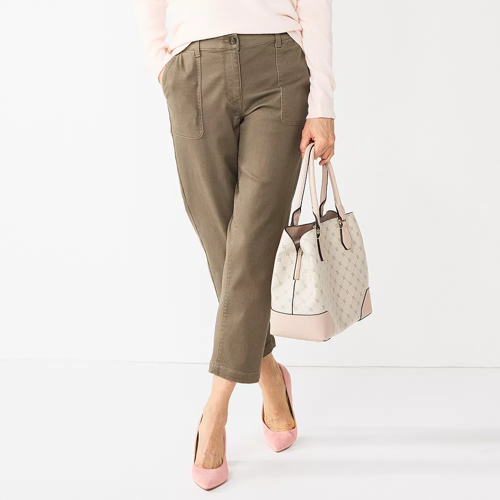 Petite Croft & Barrow® Utility Ankle Pants 2 Petite Croft & Barrow® Utility Ankle Pants - Image 2