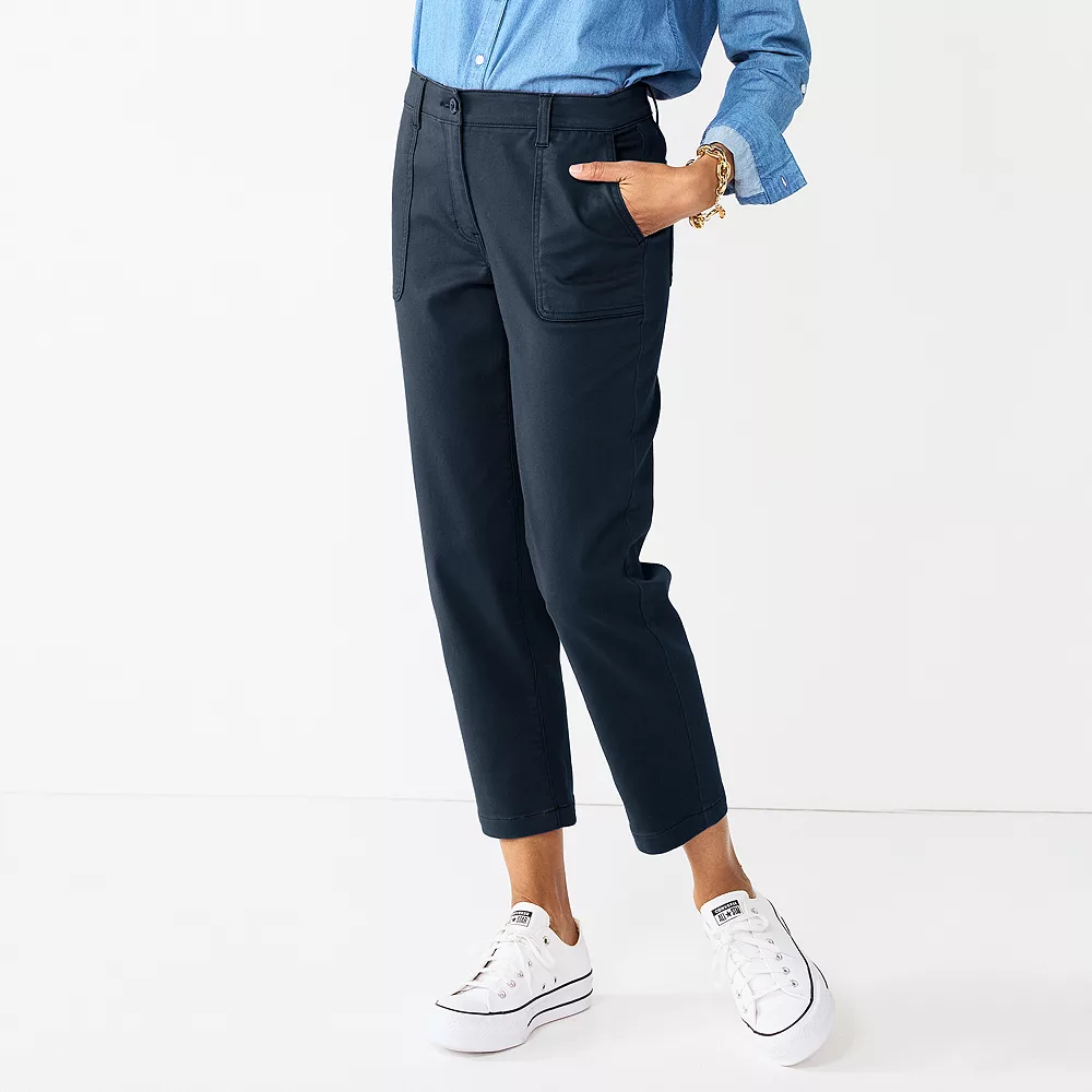 Petite Croft & Barrow® Utility Ankle Pants 3 Petite Croft & Barrow® Utility Ankle Pants - Image 3