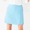 Women's Croft & Barrow® Classic Comfort Collection Faux Wrap Skort