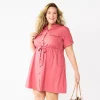 Plus Size Croft & Barrow® Belted Utility Dress