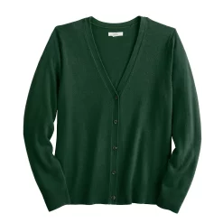 Women's Croft & Barrow® Extra Soft V-Neck Cardigan -Outlet Croft & Barrow Store 5581457 ALT5
