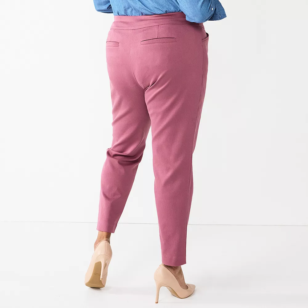 Plus Size Women's Croft & Barrow® Effortless Stretch Pull-On Straight Pants 18 Plus Size Women's Croft & Barrow® Effortless Stretch Pull-On Straight Pants - Image 18