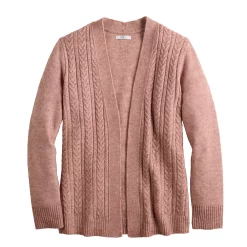 Women's Croft & Barrow® Extra Cozy Cable Cardigan 19 Women's Croft & Barrow® Extra Cozy Cable Cardigan -Outlet Croft & Barrow Store 5584529 ALT5