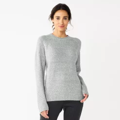 Women's Croft & Barrow® Cozy Crewneck Sweater