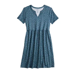 Women's Croft & Barrow® Classic Comfort Collection Henley Dress -Outlet Croft & Barrow Store 5589769 ALT5