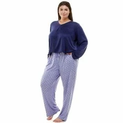 Plus Size Croft & Barrow® Whisperluxe Long Sleeve Pajama Top -Outlet Croft & Barrow Store 5597046 ALT2