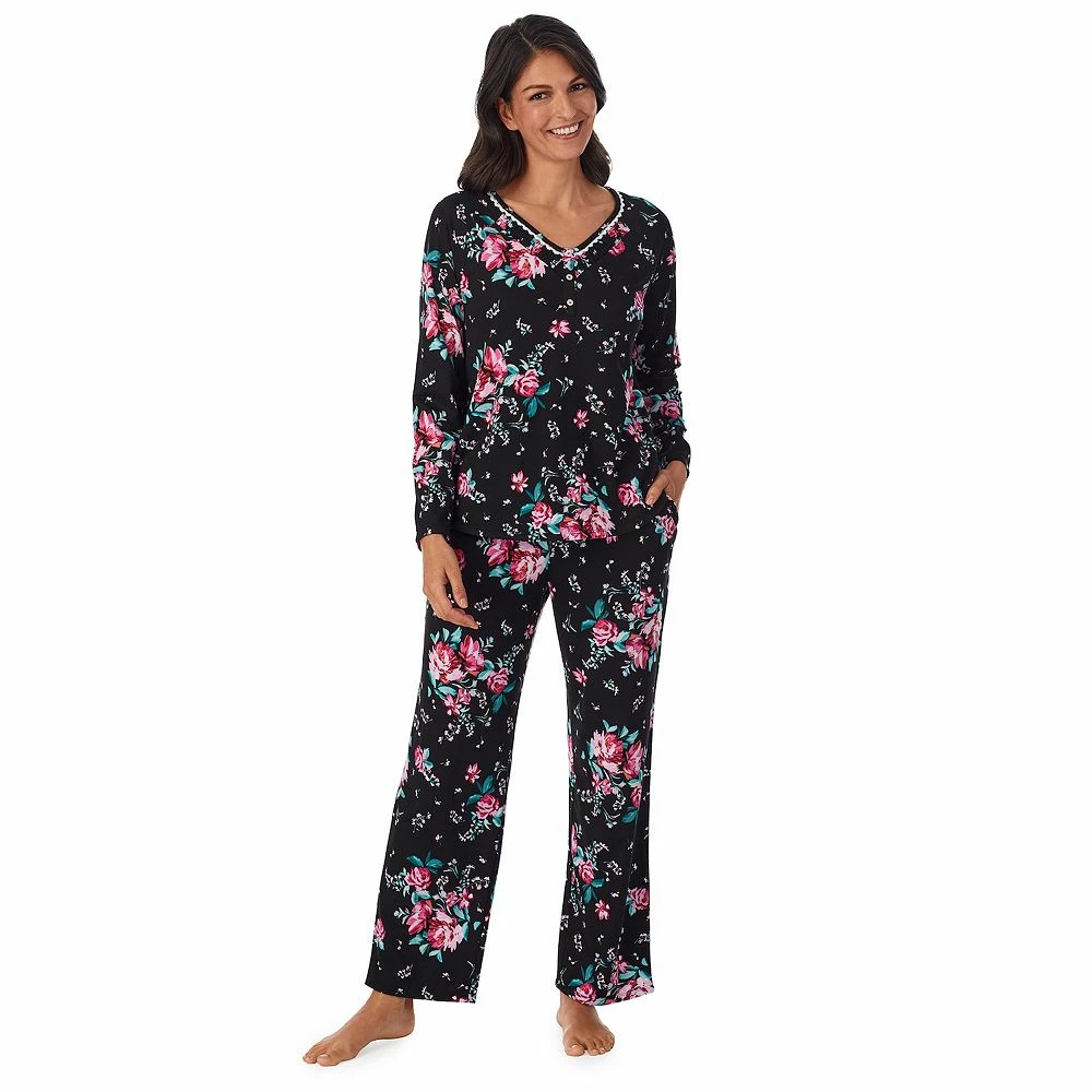 Women's Croft & Barrow® Cozy Long Sleeve Pajama Top & Pajama Pants Sleep Set 3 Women's Croft & Barrow® Cozy Long Sleeve Pajama Top & Pajama Pants Sleep Set - Image 3
