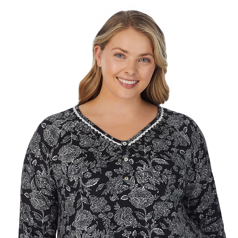 Plus Size Croft & Barrow® Cozy Long Sleeve Pajama Top & Pajama Pants Sleep Set 6 Plus Size Croft & Barrow® Cozy Long Sleeve Pajama Top & Pajama Pants Sleep Set - Image 6