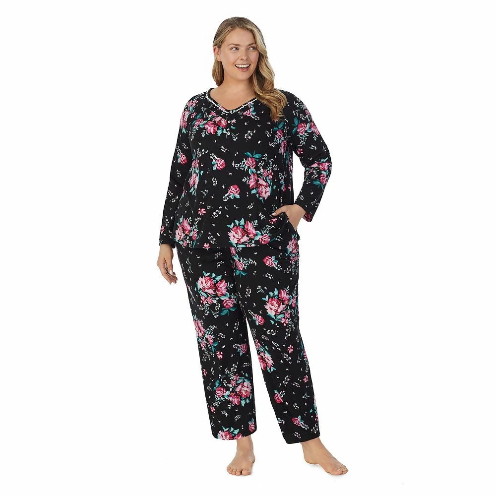 Plus Size Croft & Barrow® Cozy Long Sleeve Pajama Top & Pajama Pants Sleep Set 2 Plus Size Croft & Barrow® Cozy Long Sleeve Pajama Top & Pajama Pants Sleep Set - Image 2