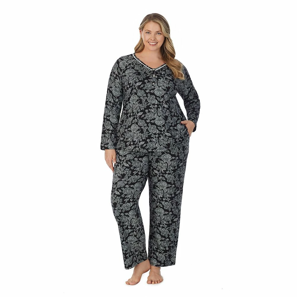 Plus Size Croft & Barrow® Cozy Long Sleeve Pajama Top & Pajama Pants Sleep Set 3 Plus Size Croft & Barrow® Cozy Long Sleeve Pajama Top & Pajama Pants Sleep Set - Image 3