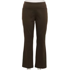 Plus Size Croft & Barrow® Effortless Stretch Bootcut Pants -Outlet Croft & Barrow Store 5654085 Cocoa