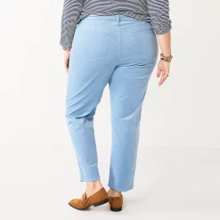 Plus Size Croft & Barrow® Straight-Leg Corduroy Pants 11 Plus Size Croft & Barrow® Straight-Leg Corduroy Pants -Outlet Croft & Barrow Store 5654401 ALT