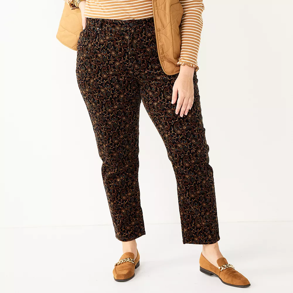 Plus Size Croft & Barrow® Straight-Leg Corduroy Pants 1 Plus Size Croft & Barrow® Straight-Leg Corduroy Pants