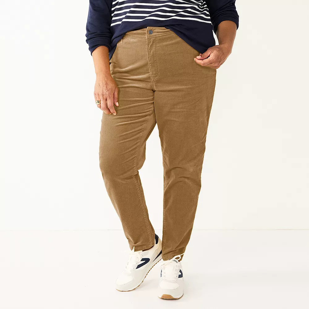 Plus Size Croft & Barrow® Straight-Leg Corduroy Pants 3 Plus Size Croft & Barrow® Straight-Leg Corduroy Pants - Image 3