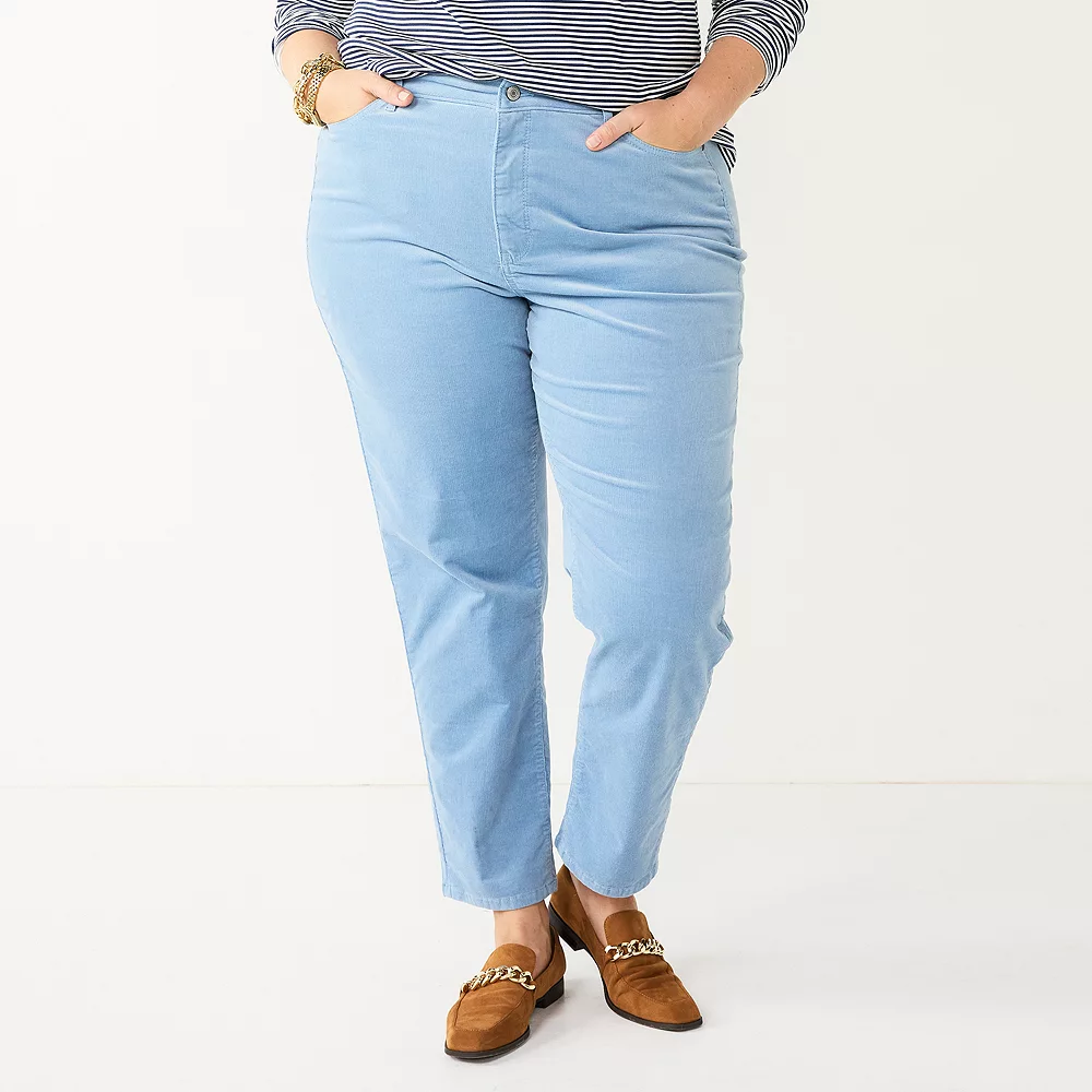 Plus Size Croft & Barrow® Straight-Leg Corduroy Pants 4 Plus Size Croft & Barrow® Straight-Leg Corduroy Pants - Image 4