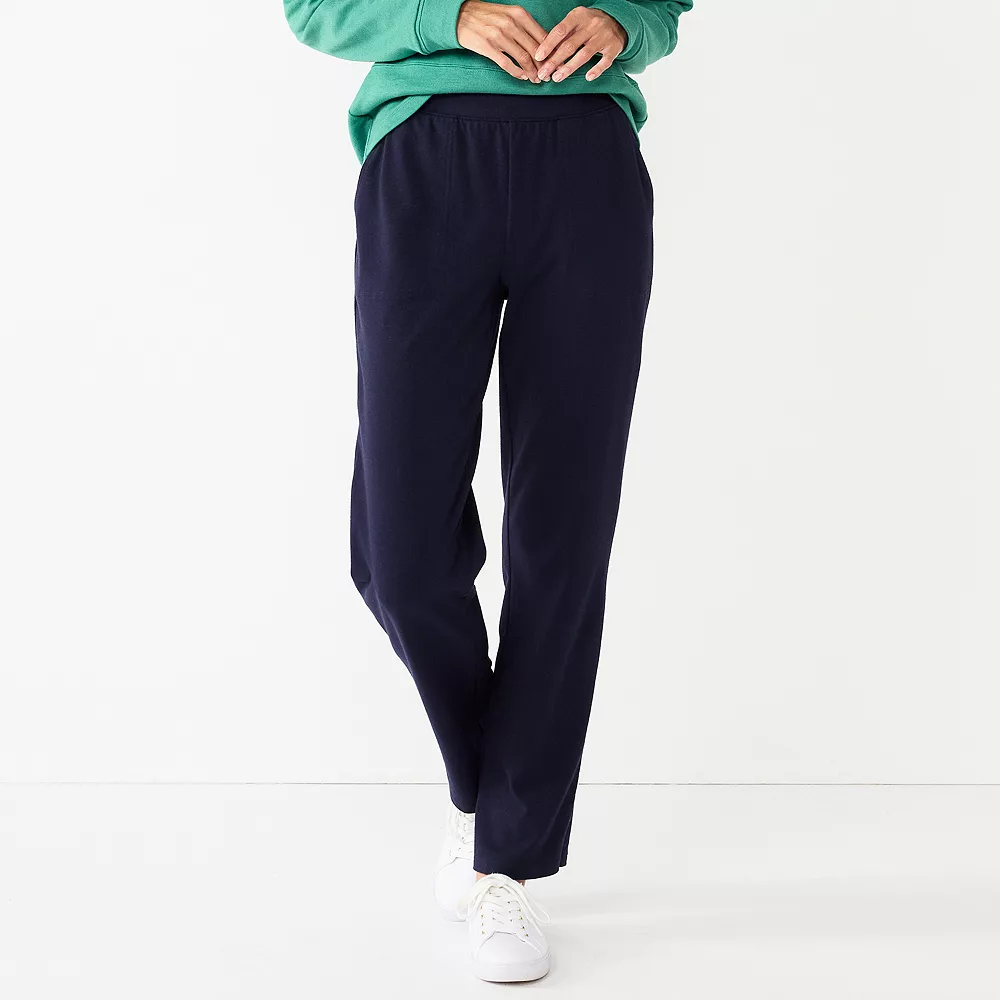 Women's Croft & Barrow® Knit Straight-Leg Pants 1 Women's Croft & Barrow® Knit Straight-Leg Pants