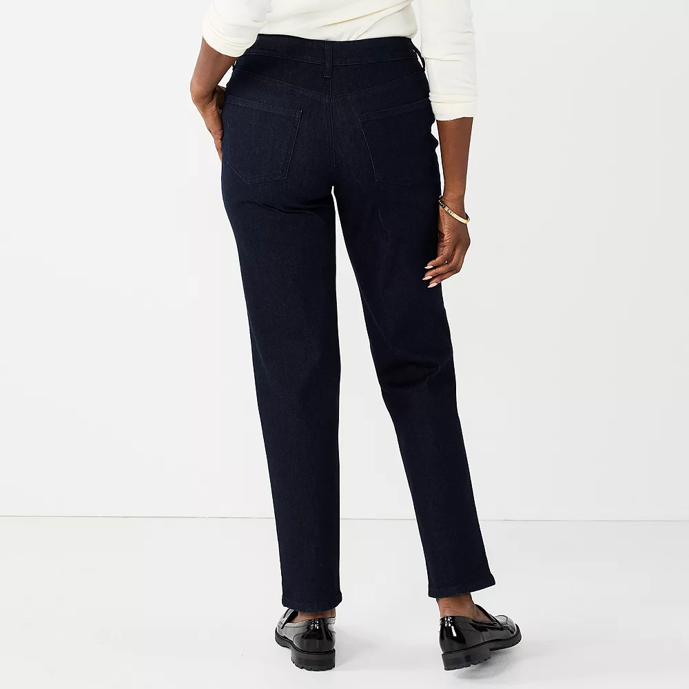 Women's Croft & Barrow® Sateen Straight Leg Jeans 6 Women's Croft & Barrow® Sateen Straight Leg Jeans - Image 6