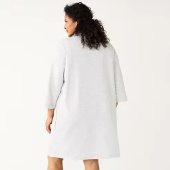 Plus Size Croft & Barrow® Quilted Zip Duster Robe -Outlet Croft & Barrow Store 5715005 ALT