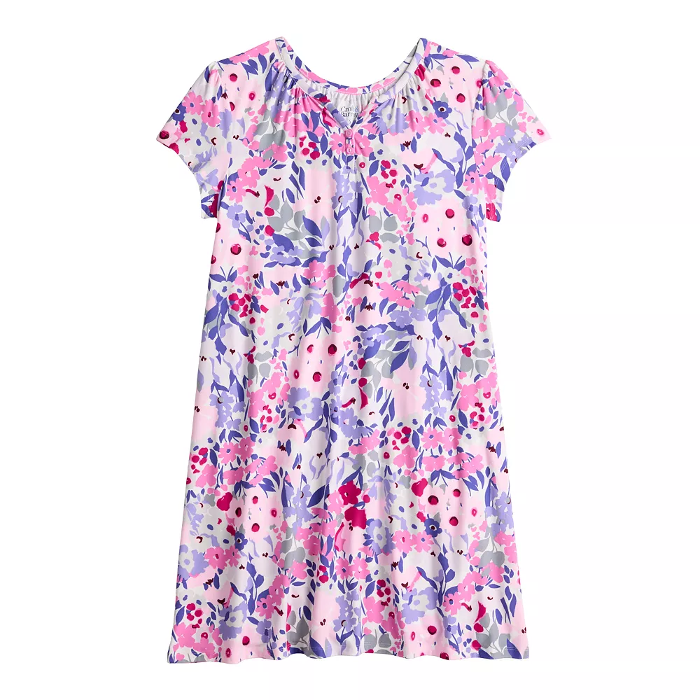 Women's Croft & Barrow® Short Sleeve Henley Short Sleeve Nightgown 6 Women's Croft & Barrow® Short Sleeve Henley Short Sleeve Nightgown - Image 6