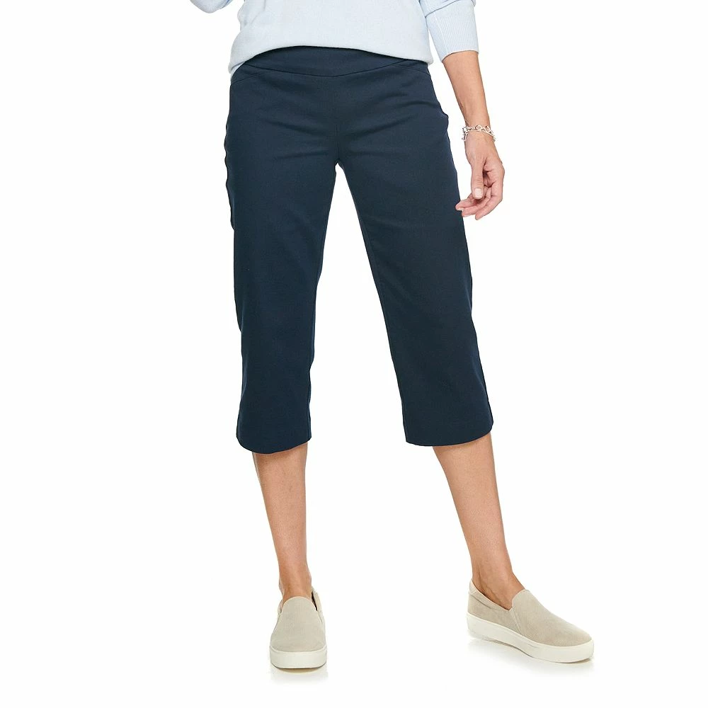 Petite Croft & Barrow® Effortless Stretch Mid-Rise Capri Pants 3 Petite Croft & Barrow® Effortless Stretch Mid-Rise Capri Pants - Image 3