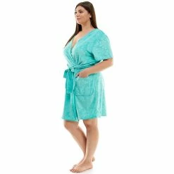 Plus Size Croft & Barrow® Short Sleeve Terry Wrap Robe 10 Plus Size Croft & Barrow® Short Sleeve Terry Wrap Robe -Outlet Croft & Barrow Store 5796060 ALT2