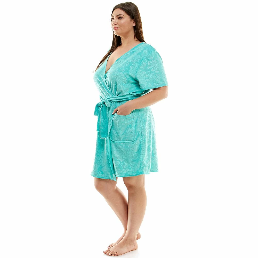 Plus Size Croft & Barrow® Short Sleeve Terry Wrap Robe 5 Plus Size Croft & Barrow® Short Sleeve Terry Wrap Robe - Image 5
