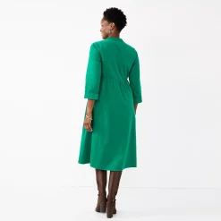 Women's Croft & Barrow® Corduroy Midi Dress -Outlet Croft & Barrow Store 5806463 ALT