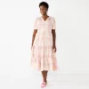 Women's Croft & Barrow® Tiered Midi Dress