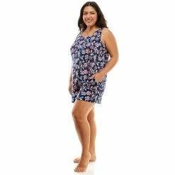 Women's Croft & Barrow® Luxe Pajama Tank & Pajama Shorts Sleep Set -Outlet Croft & Barrow Store 5881863 ALT2