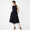 Women's Croft & Barrow® Sleeveless Flared Dress